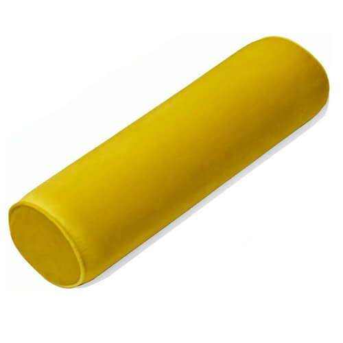 01. Tinbolunce Yellow Memory Foam Roll Pillow for Knee Leg Neck