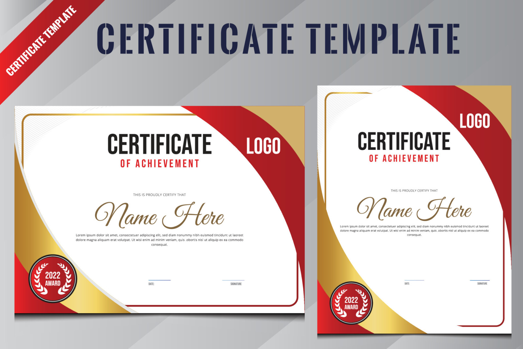 Certificate Template, Diploma Template Design, Corporate