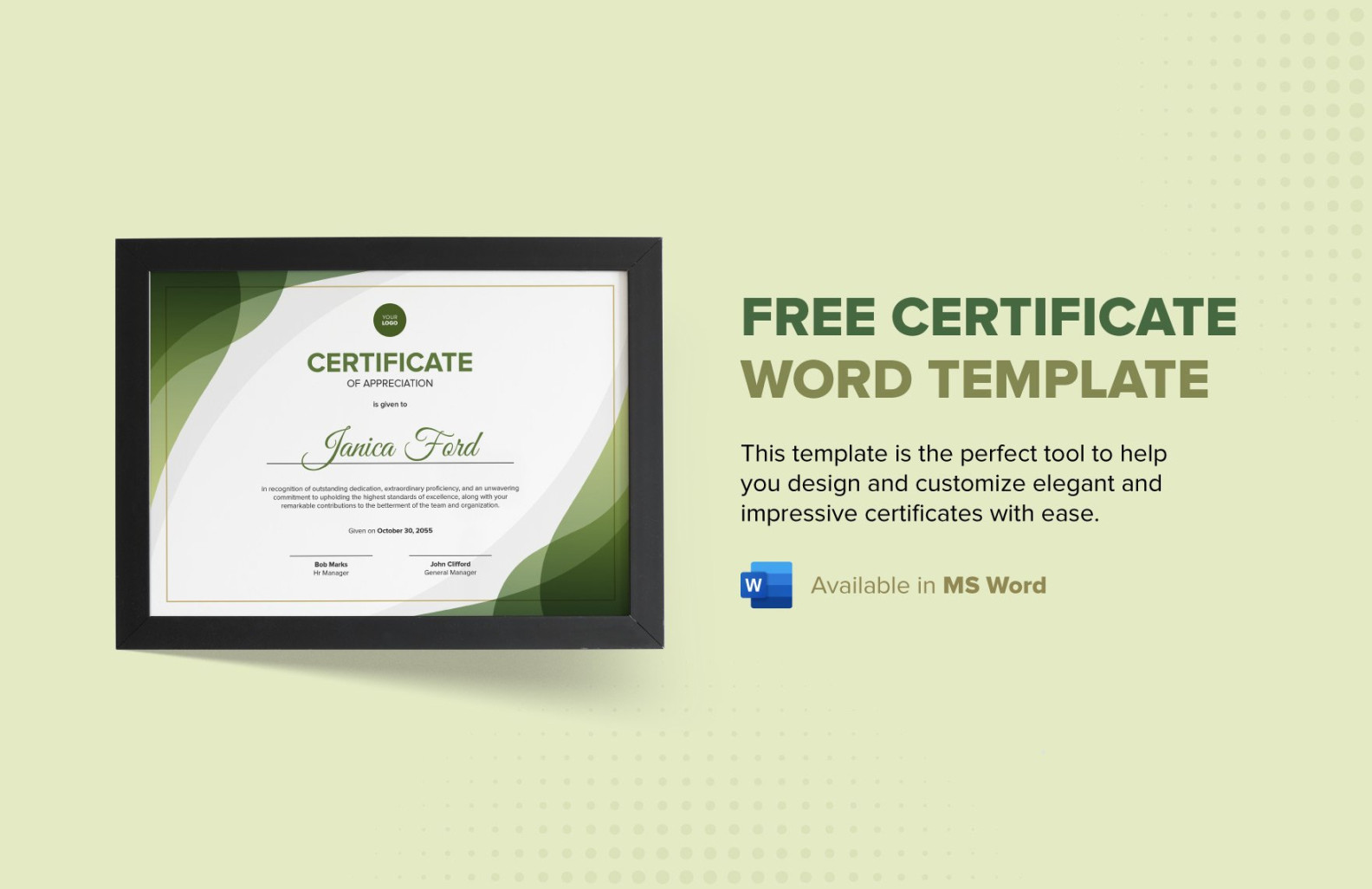 Certificate Templates in Word - FREE Download  Template