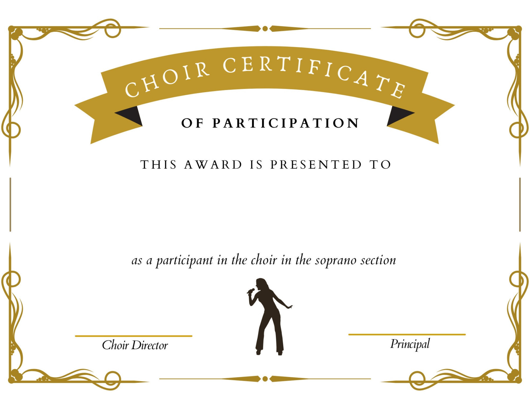 Chorus Editable Certificate Mega Pack- Certificates: Soprano