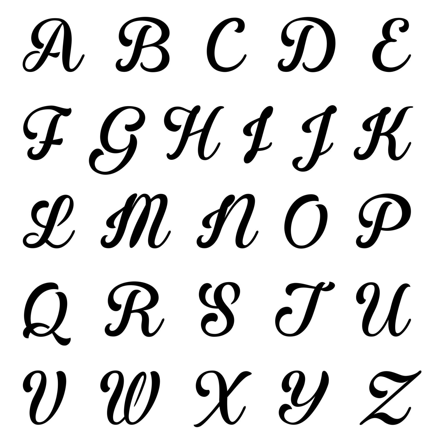 Fancy Letter Stencils Free -  Free PDF Printables  Printablee