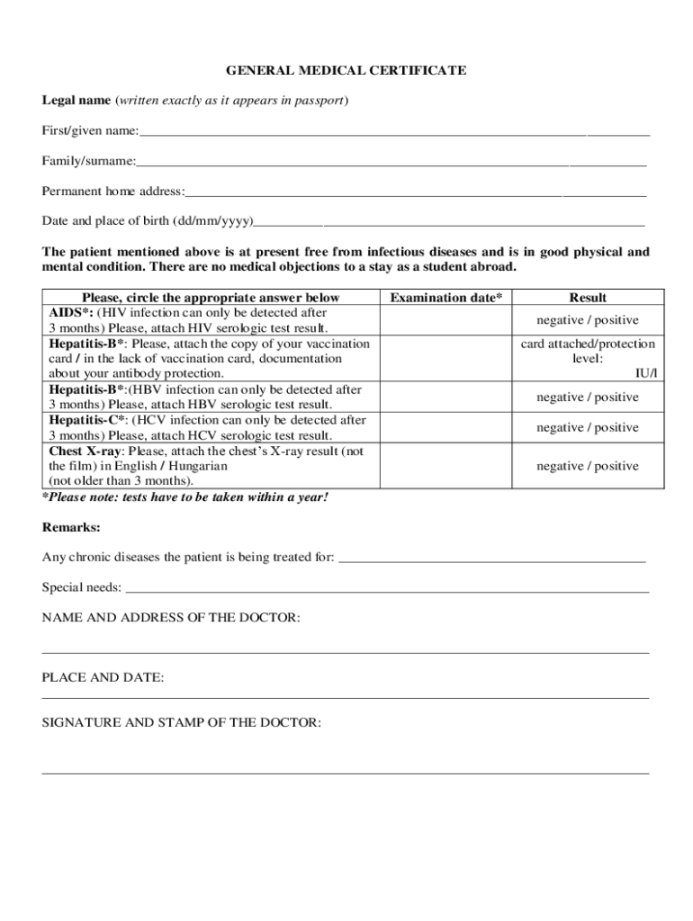 Free medical certificate online australia: Fill out & sign online