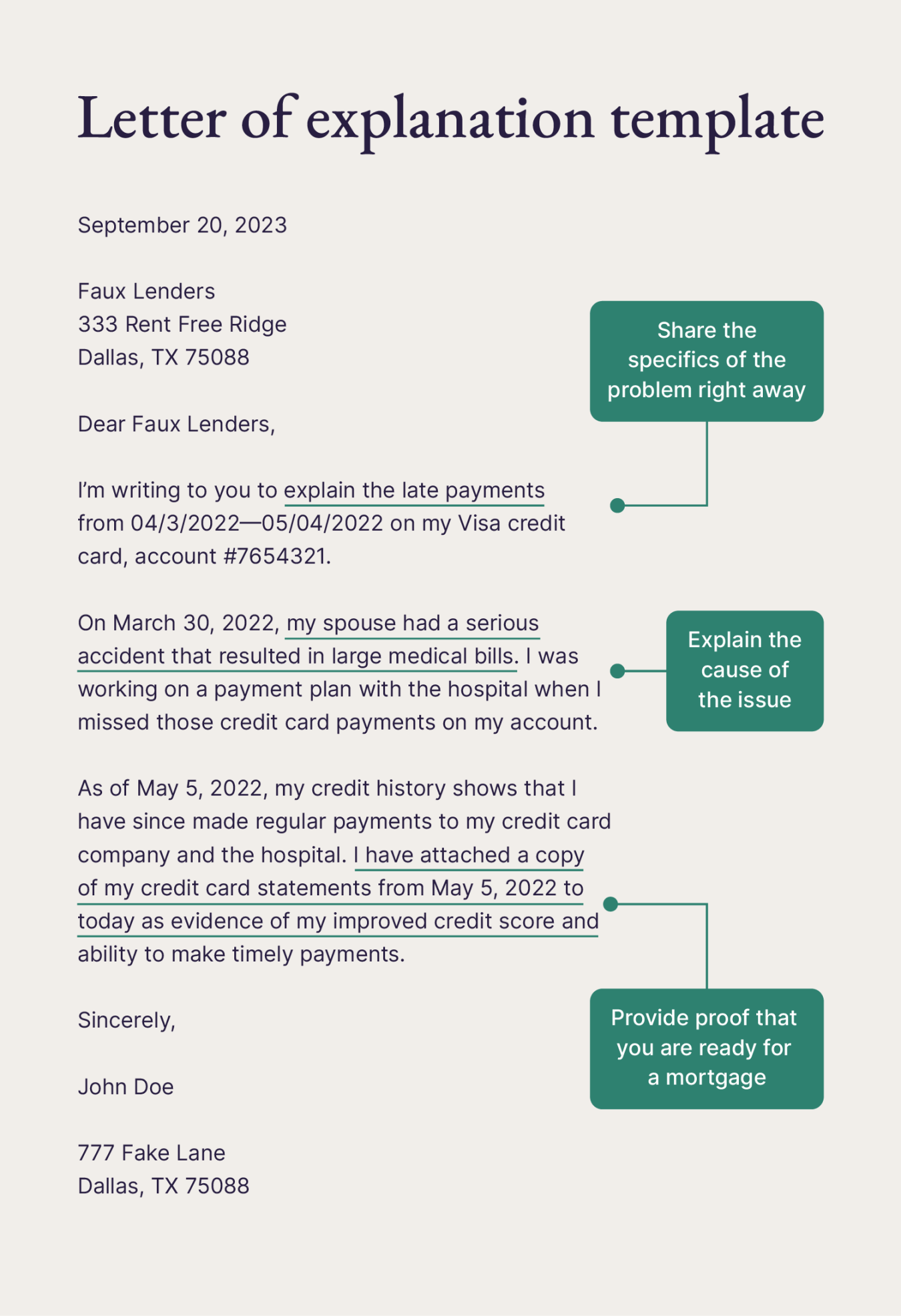 How to write a letter of explanation + template  Pacaso