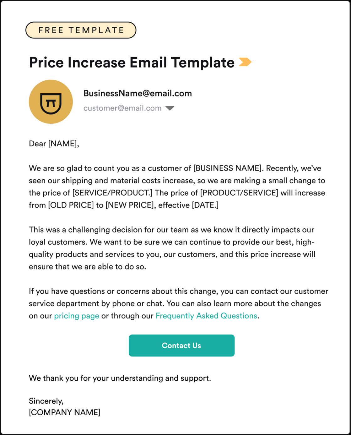 How to Write a Price Increase Letter (with Template)