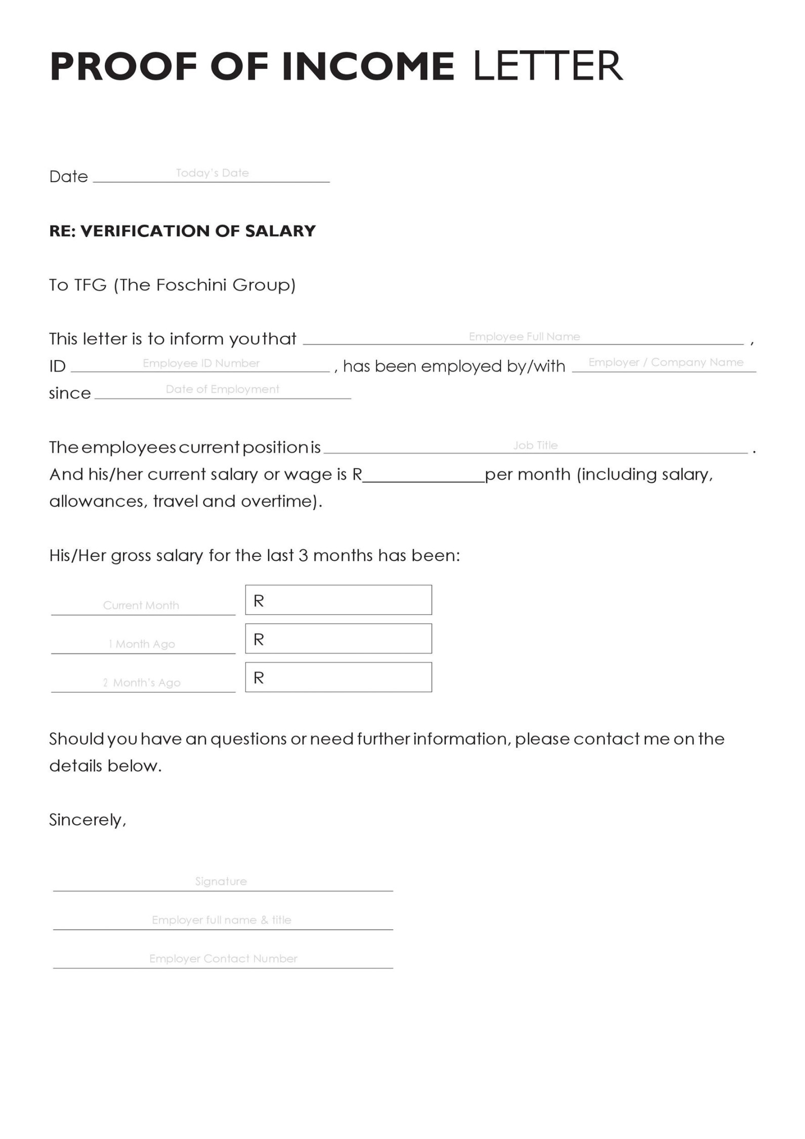 + Income Verification Letter Samples (& Proof of Income Letters)