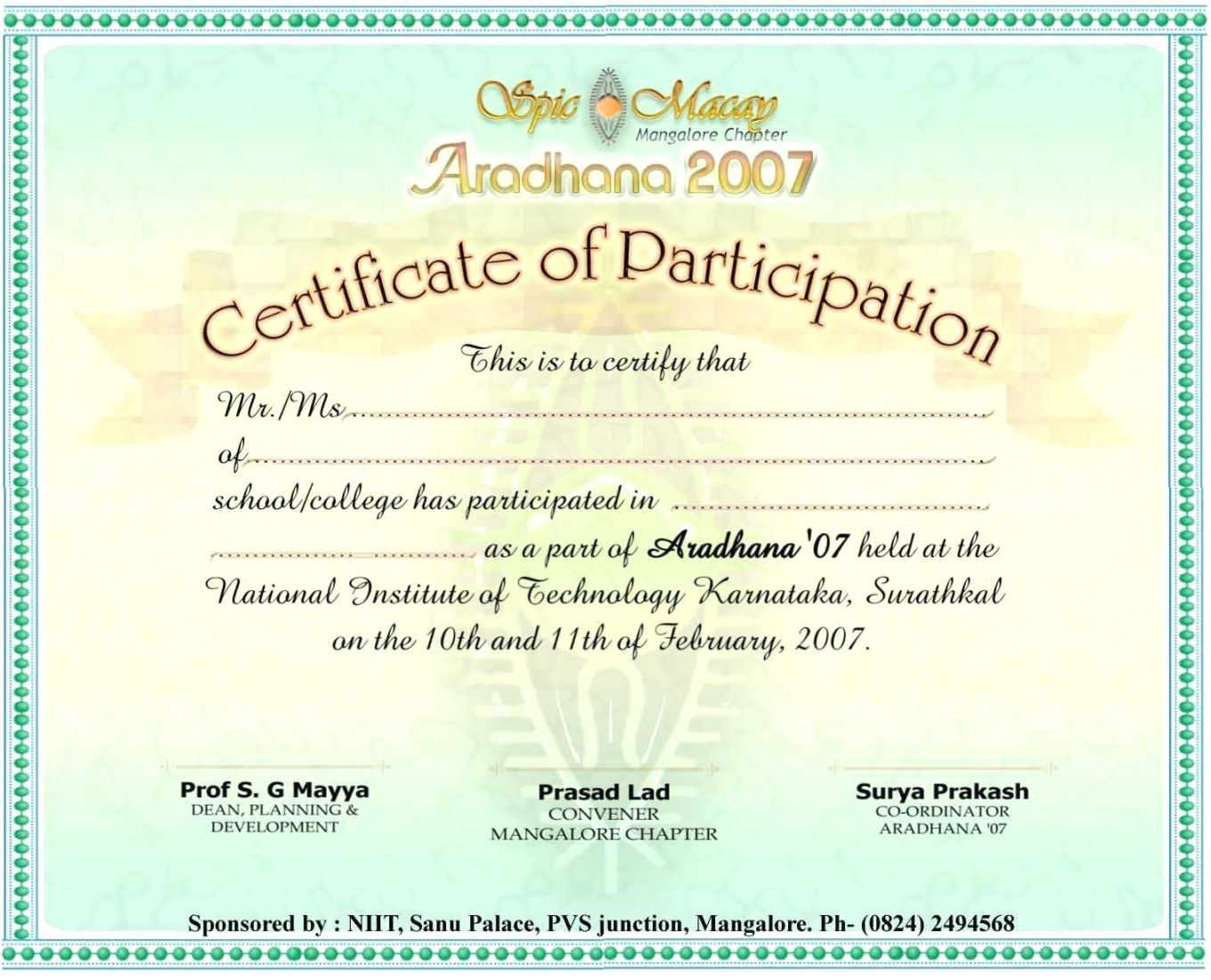 International Conference Certificate Templates Shev with Awesome