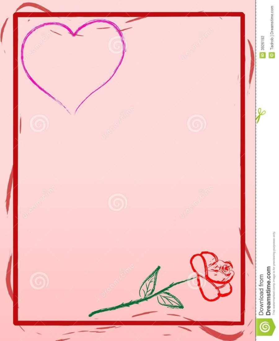 Love Letter Background Template Theveliger with Template For Love