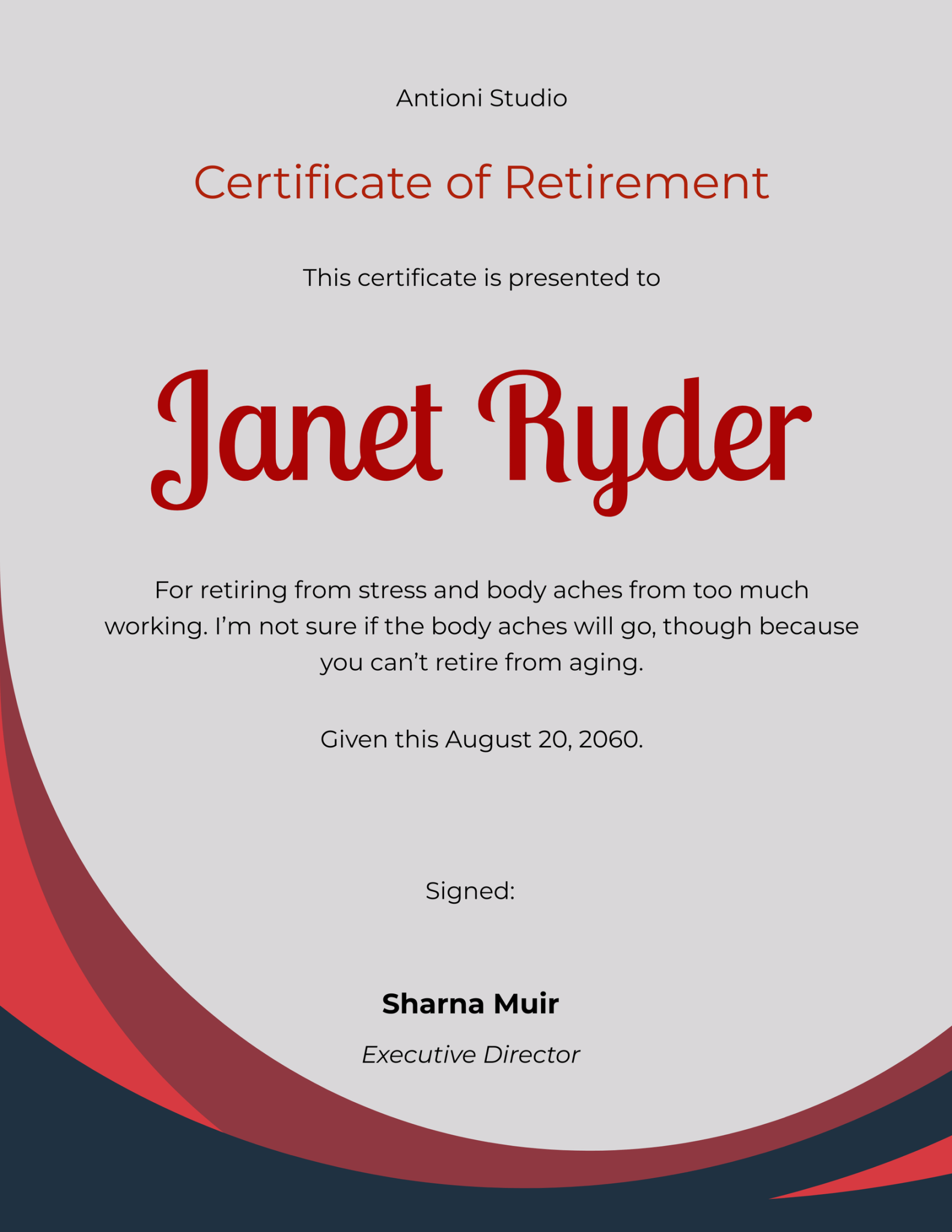 Retirement Certificate Templates in Word - FREE Download