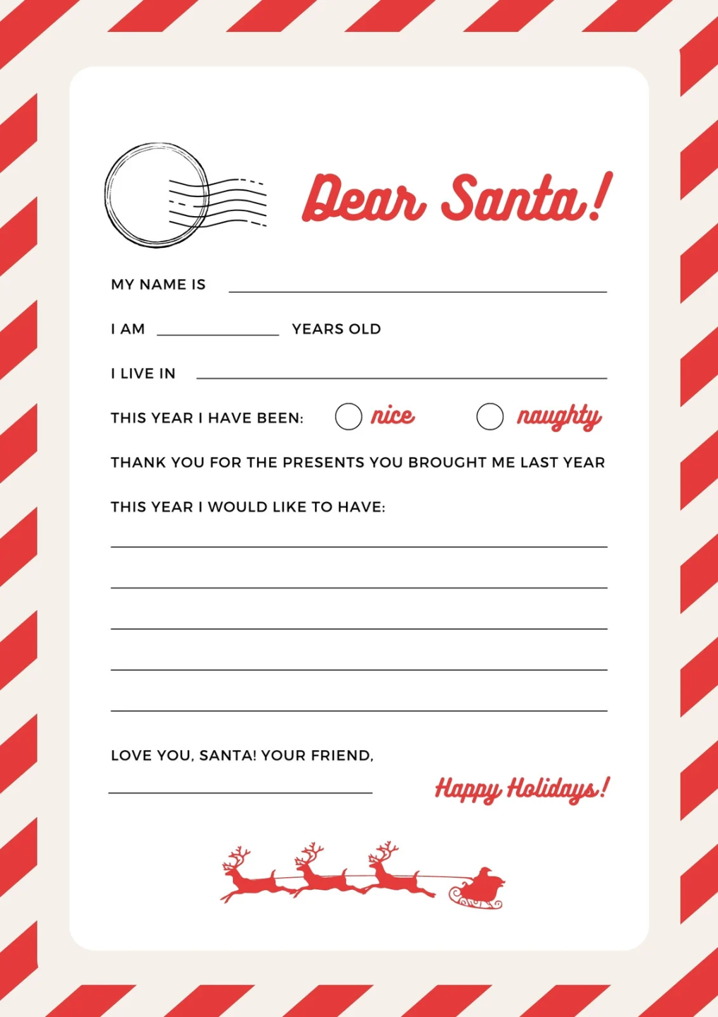 Secret Santa Template - BestTemplatess