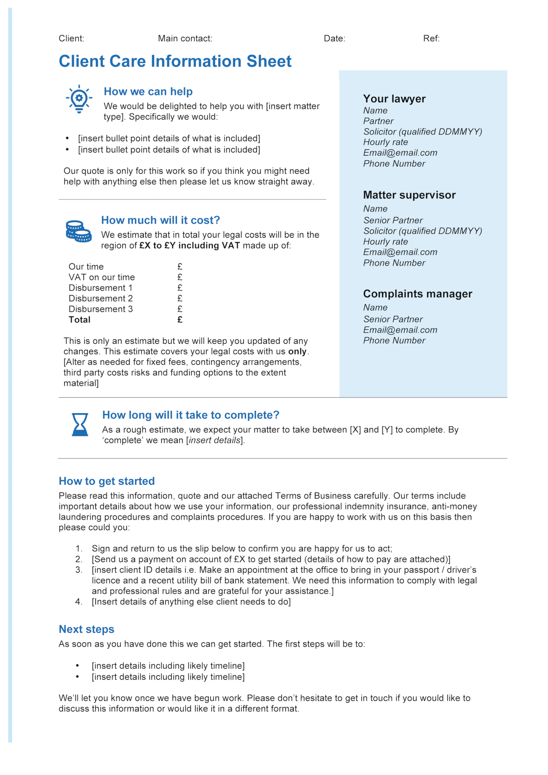 Solicitors: the SRA (probably) hates your client care letter