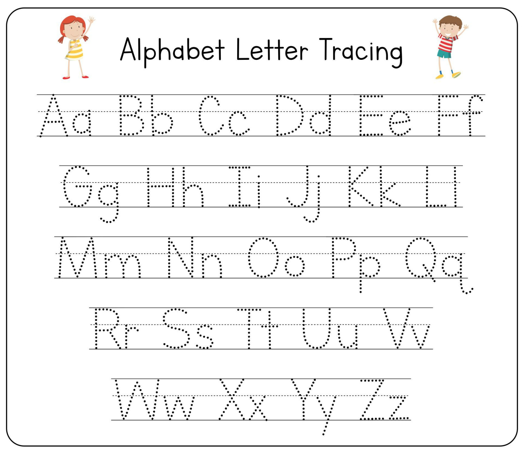 Tracing Letters -  Free PDF Printables  Printablee