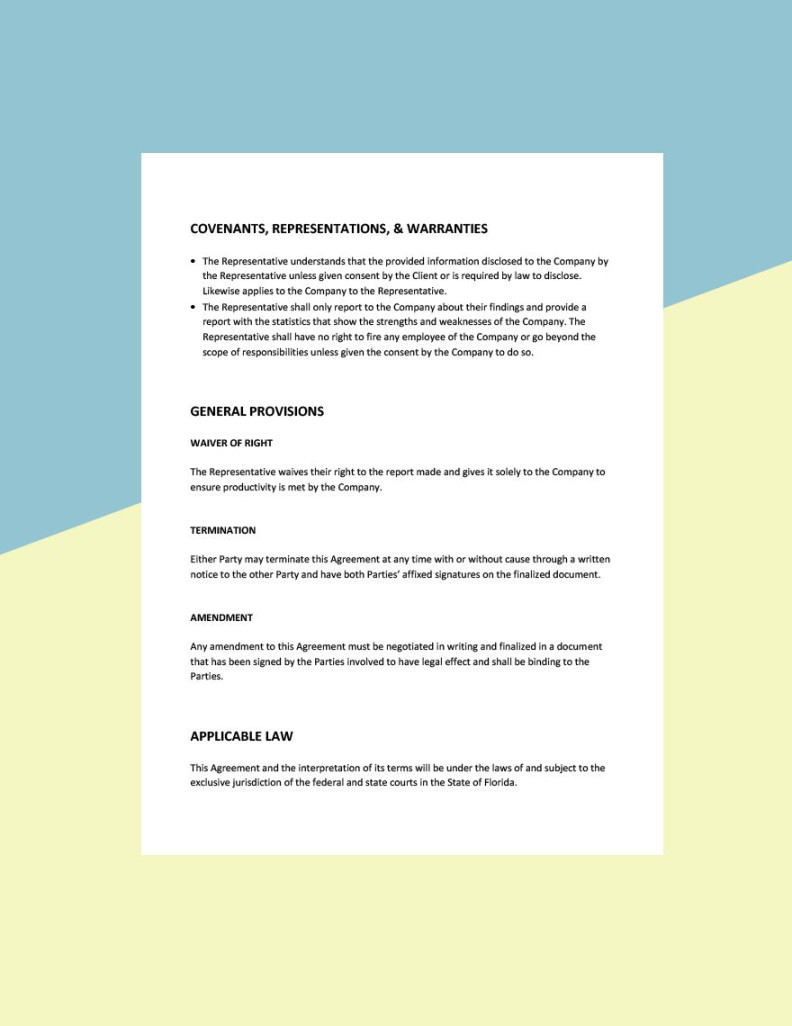 Appointed Representative Agreement Template in Word, Google Docs