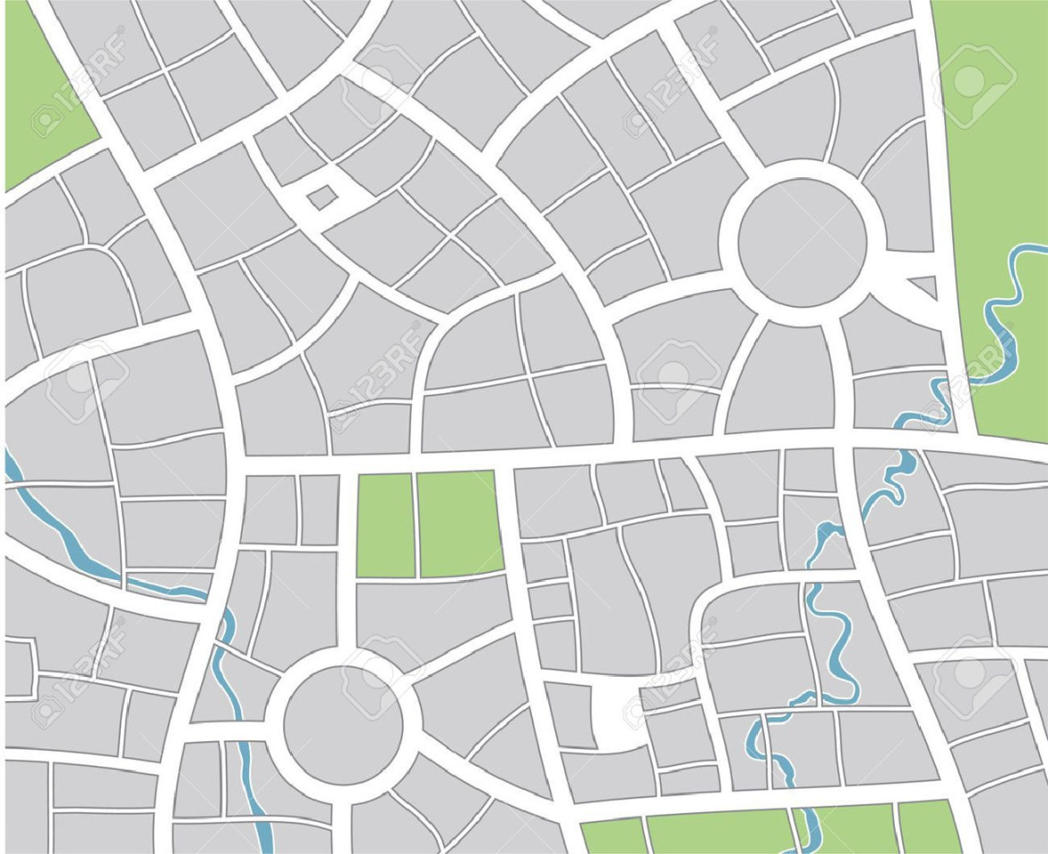 Blank City Map Template