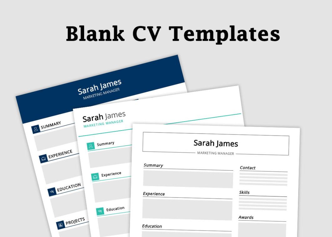 Blank CV Template Free Download  - ResumeKraft