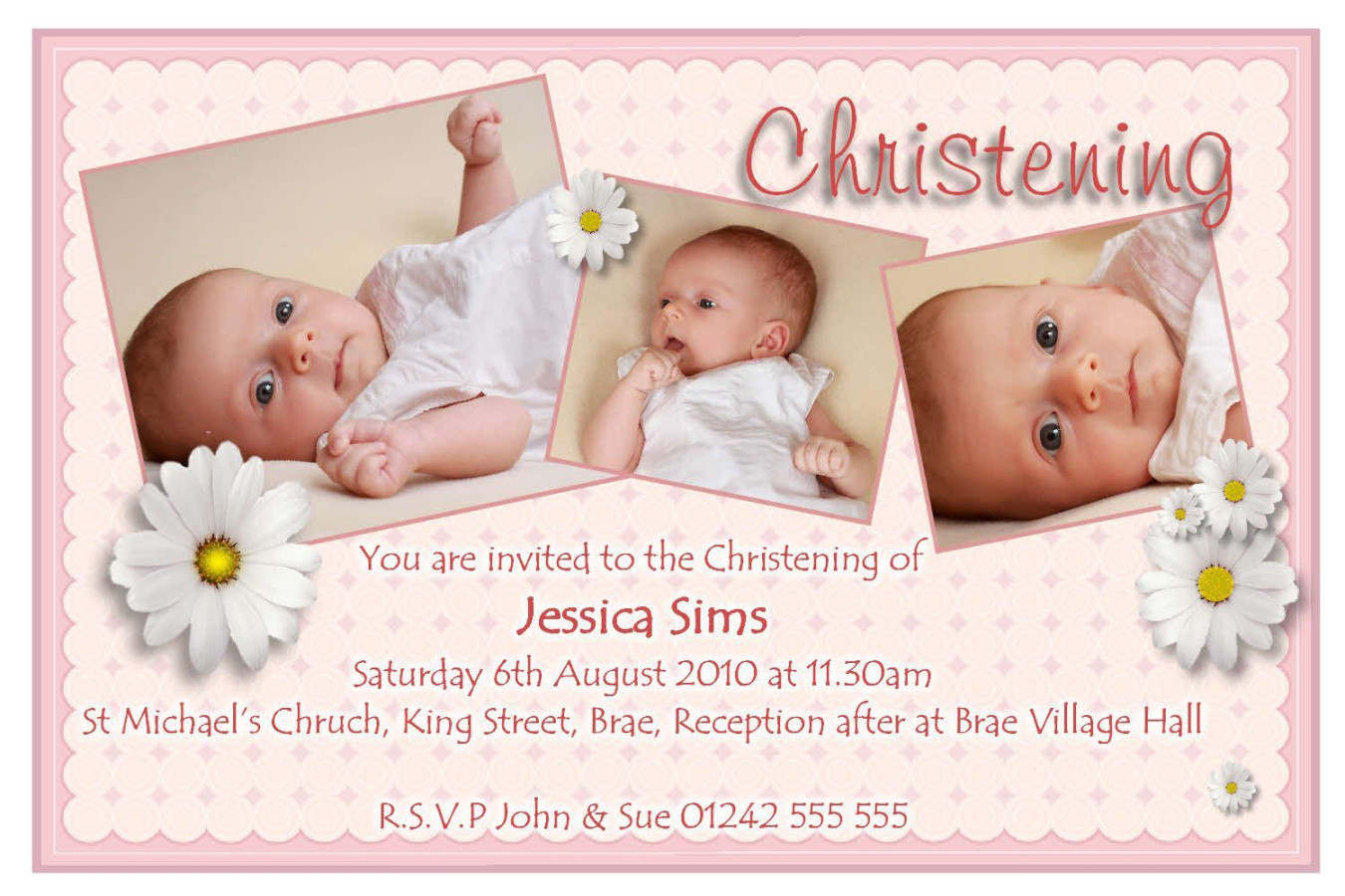 Christening Templates Free