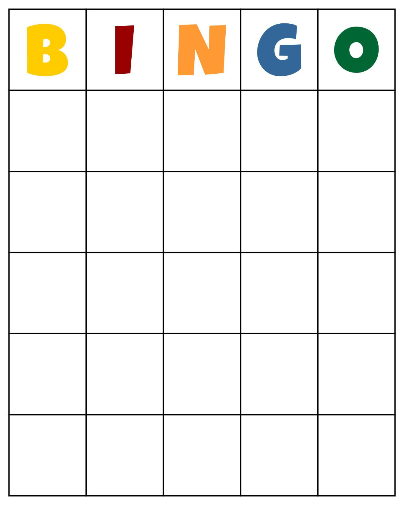 Custom Bingo Card Template -  Free PDF Printables  Printablee