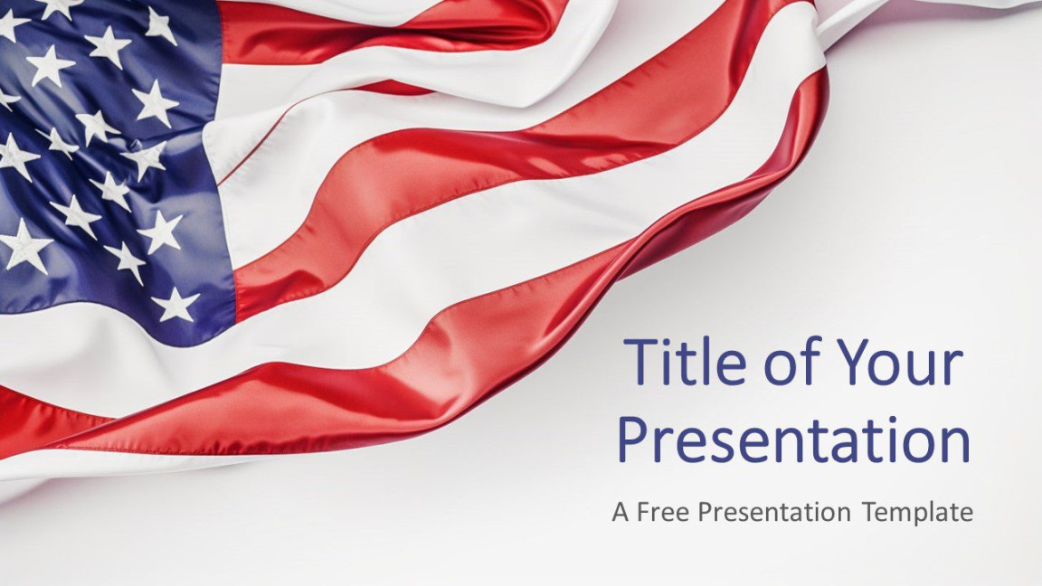 Flag of the United States Template for PowerPoint & Google Slides