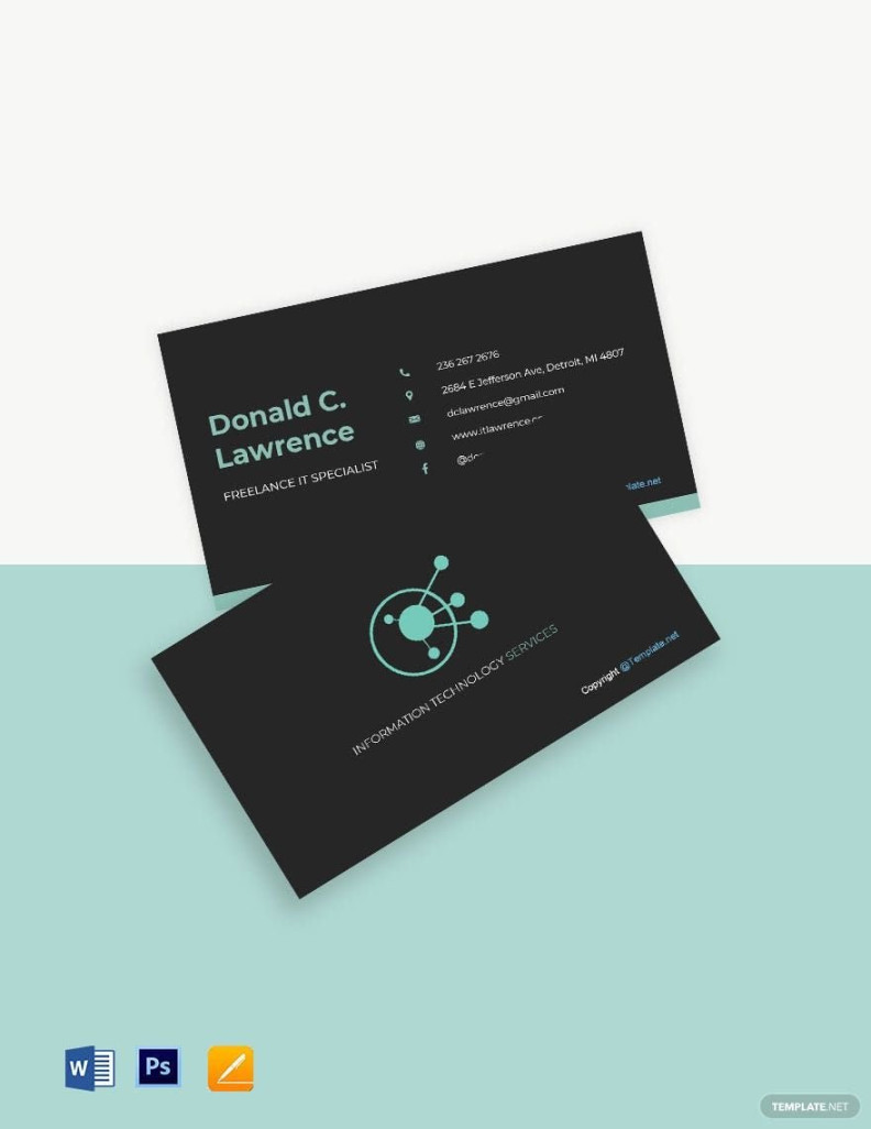 FREE Freelancer Business Card Templates & Examples - Edit Online