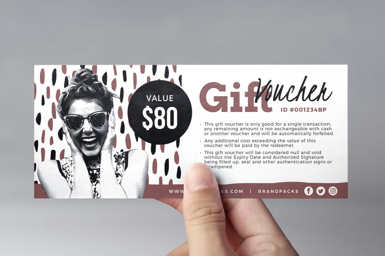 Free Gift Voucher Templates (PSD & Ai) - BrandPacks