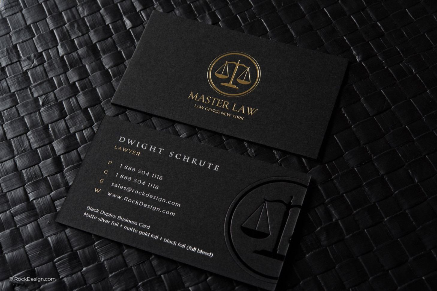 FREE Lawyer business card template  RockDesign