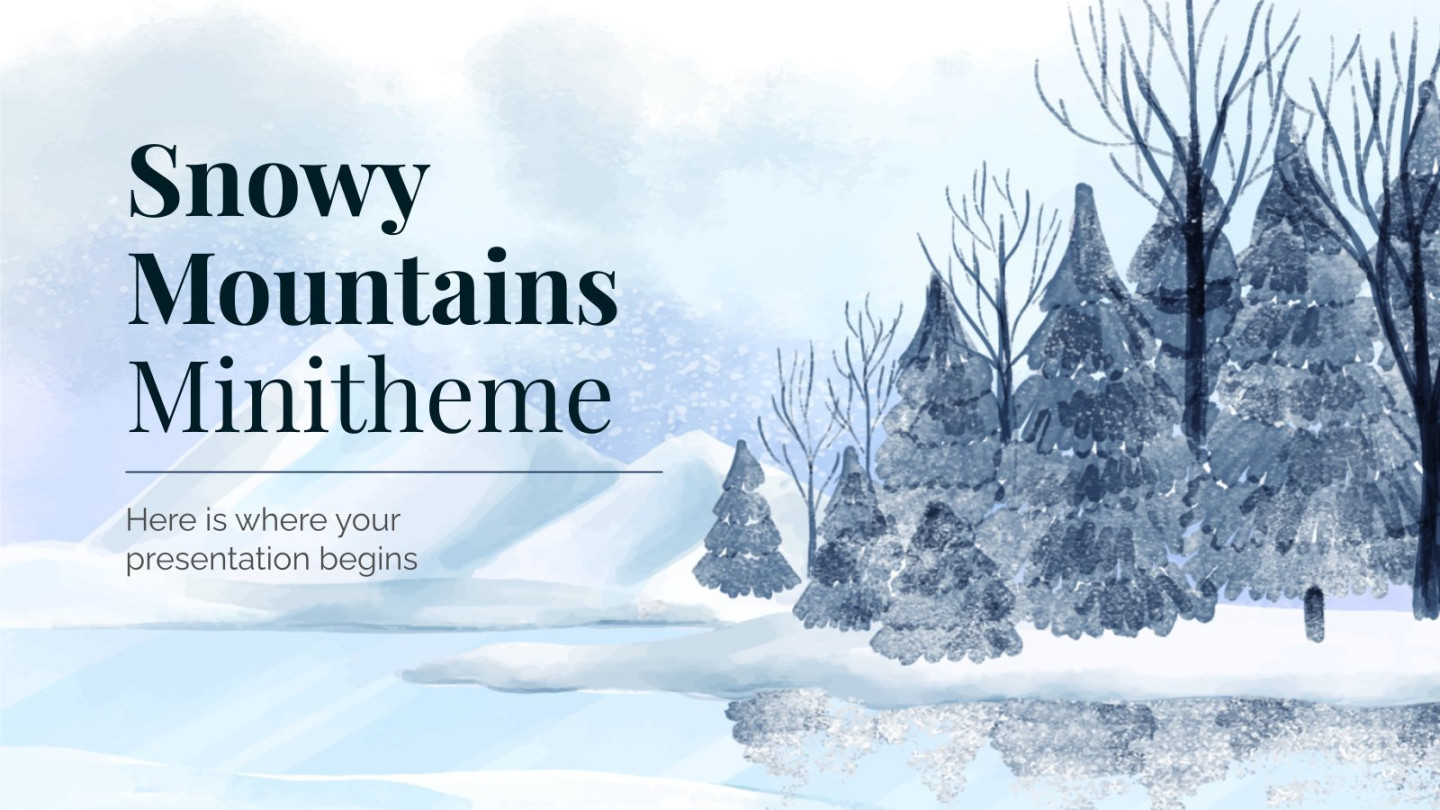 Free snow templates for Google Slides & PowerPoint