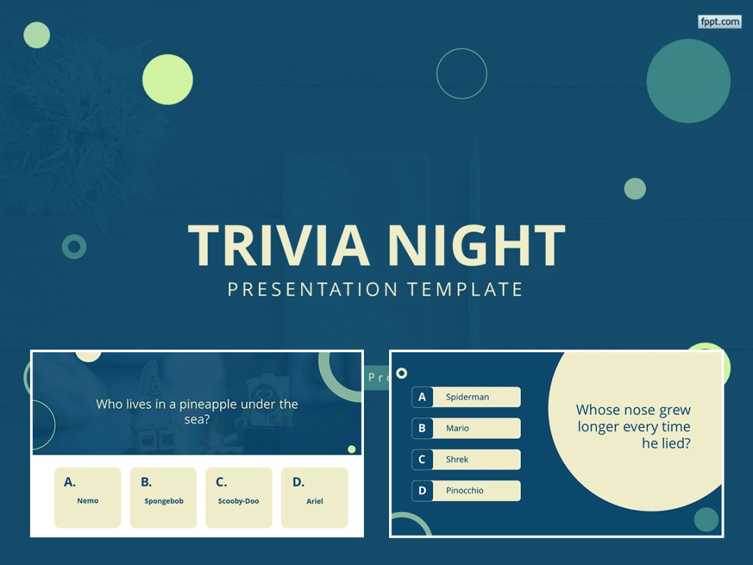 Free Trivia PowerPoint Template & Presentation Slides