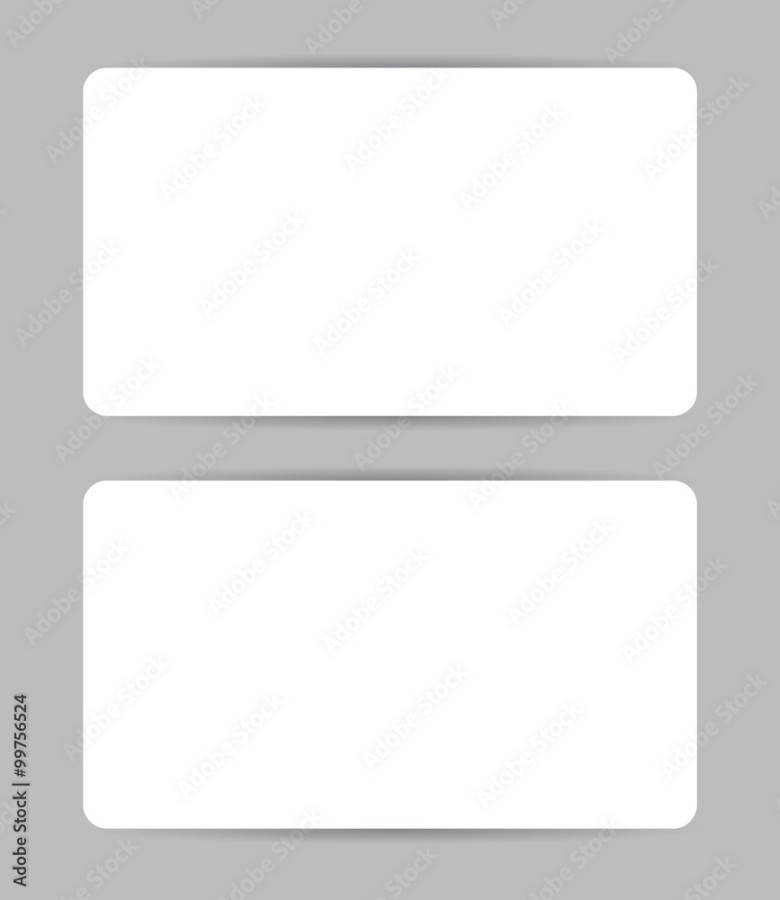 Graphic business card design round corners. Front and back