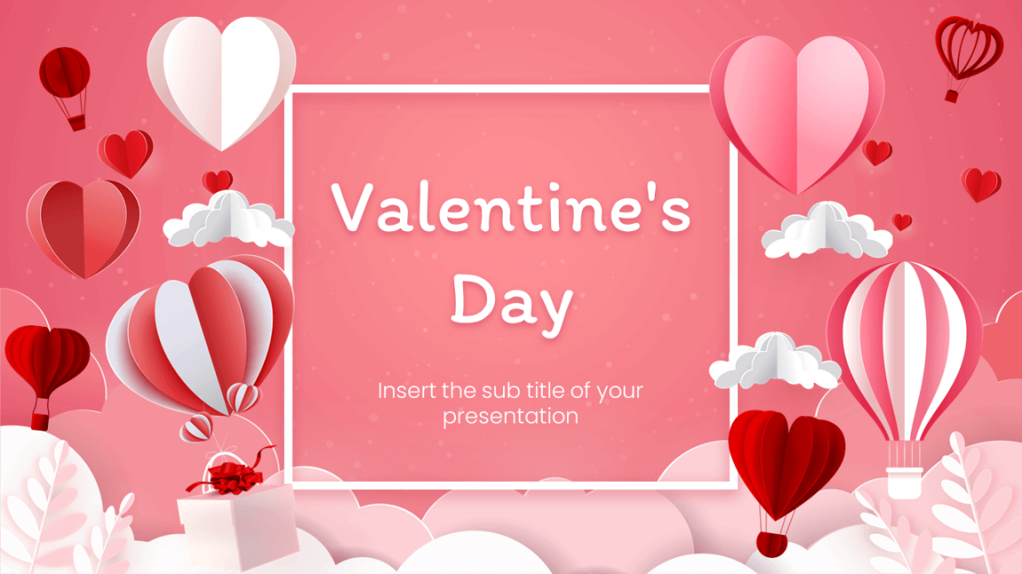 Happy Valentines Day Free Google Slides Theme PowerPoint Template