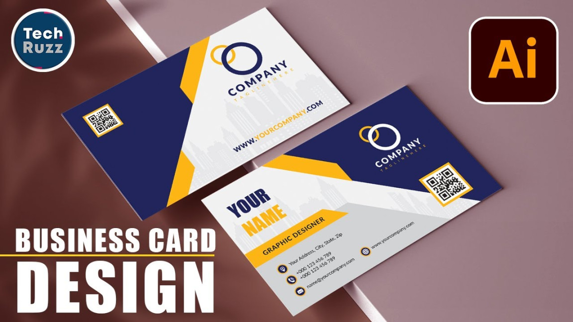 ✅ How to Create a Double Sided Business Card Design in Illustrator CC