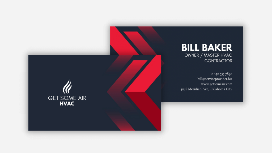 HVAC Business Card Ideas to Attract Customers