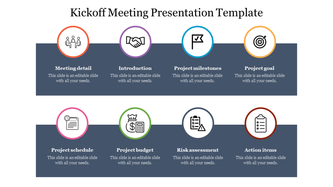 Kickoff Meeting PPT Presentation Template & Google Slides