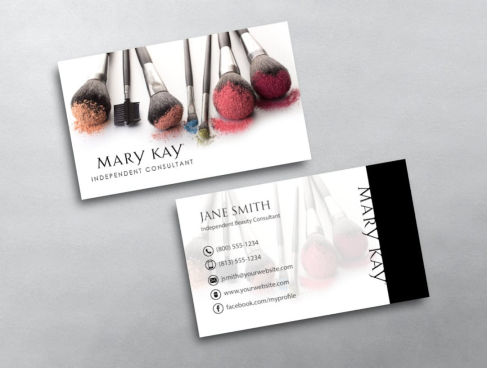 Mary Kay Business Card Independent Beauty Consultant Business Card Design  Free U.S. Shipping - Etsy