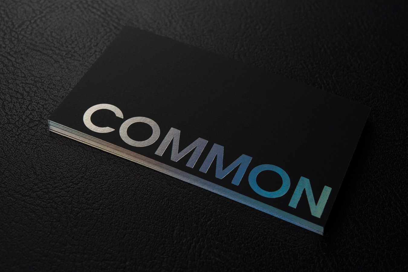 Modern black textured specialty business card template – Common