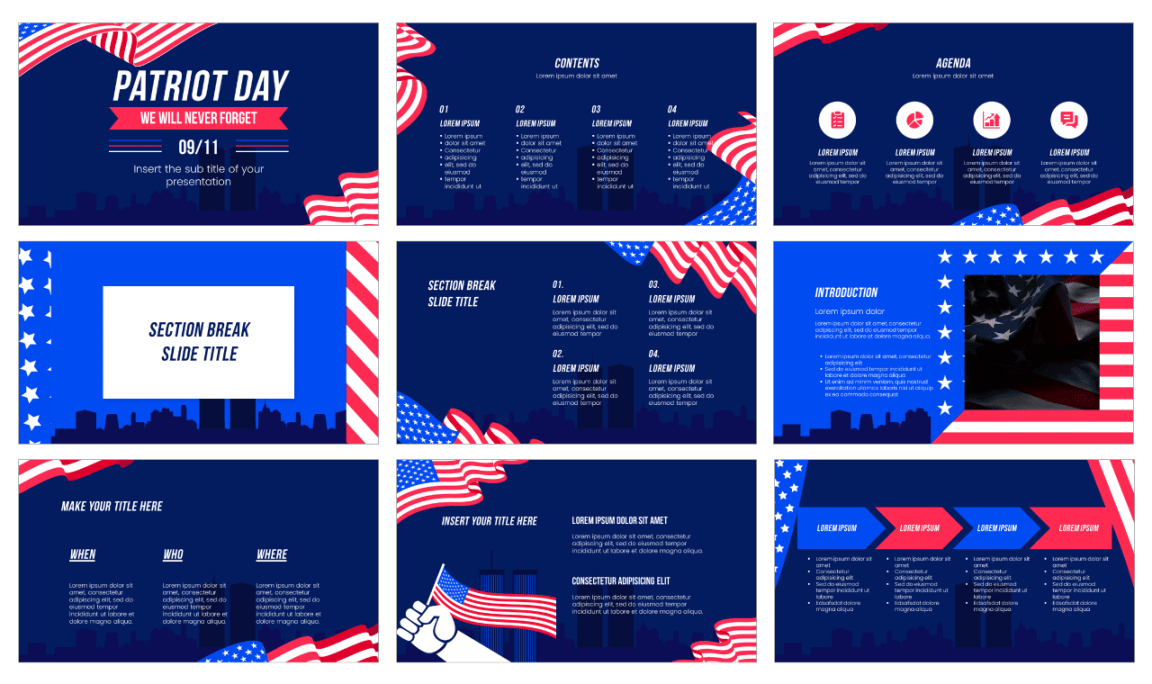 Patriot Day Free Google Slides Theme and PowerPoint Template