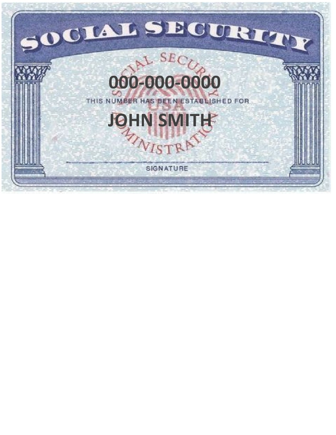 Real & Fake Social Security Card Templates (FREE)