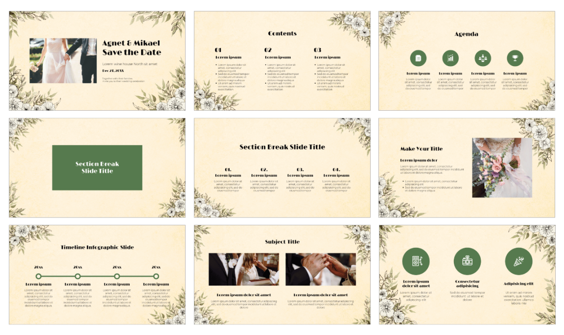 Save the Date Free Google Slides Theme PowerPoint Template