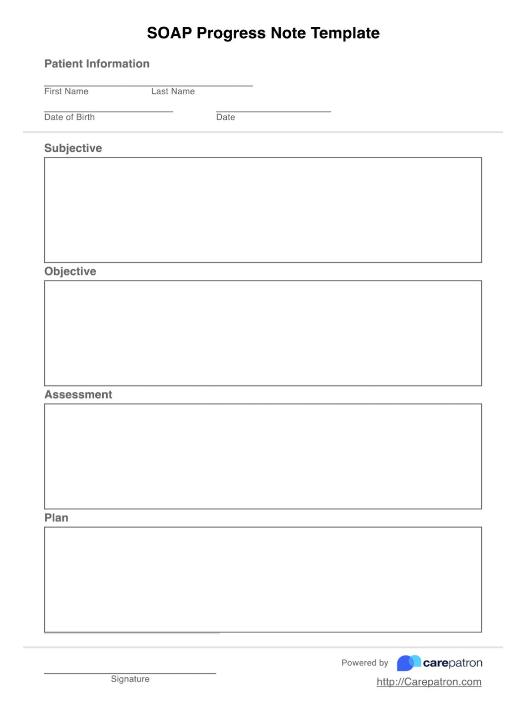 SOAP Progress Notes Template & Example  Free PDF Download