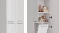 Badezimmerschrank Wäschekorb
