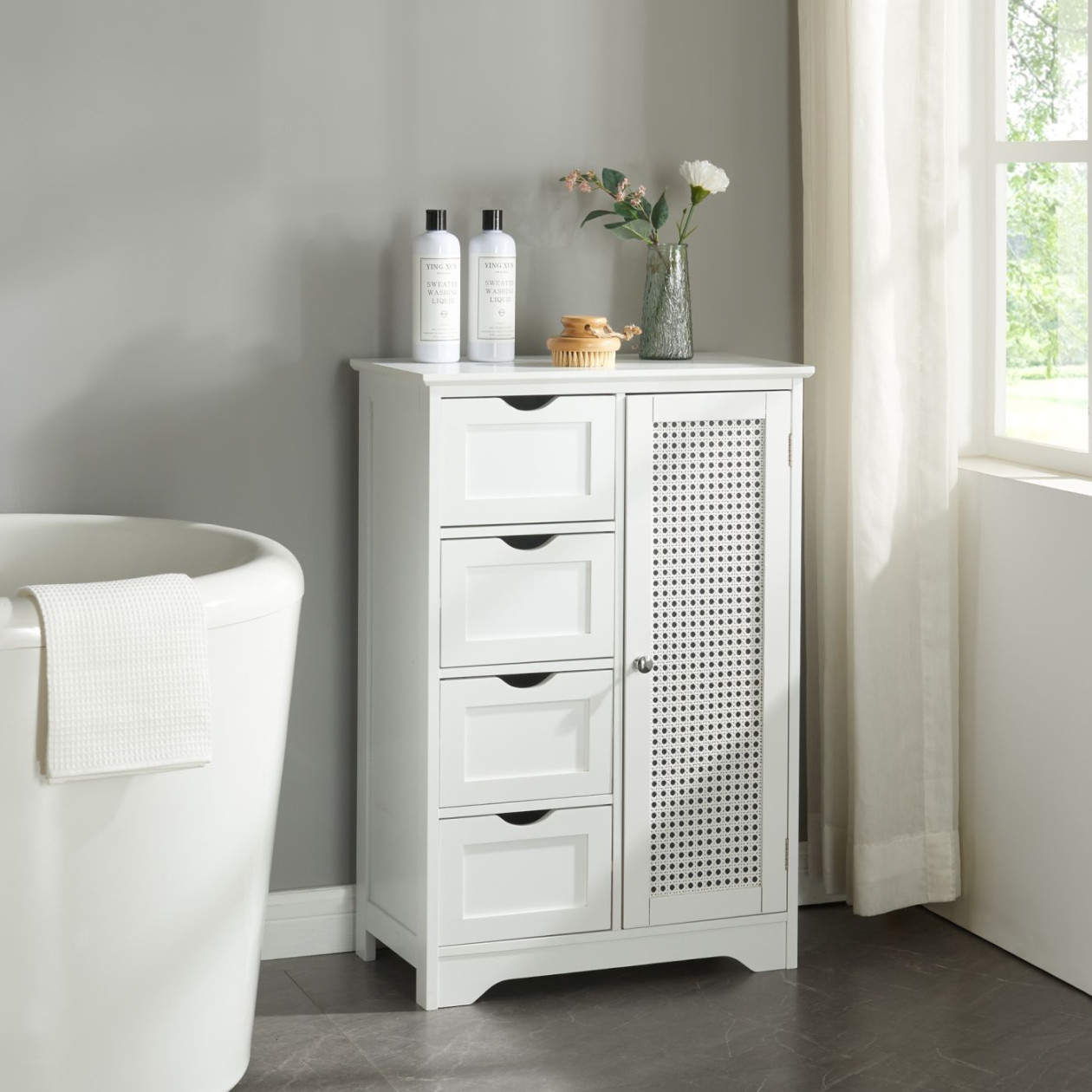 Badschrank Karlsøy xxcm Weiß [en