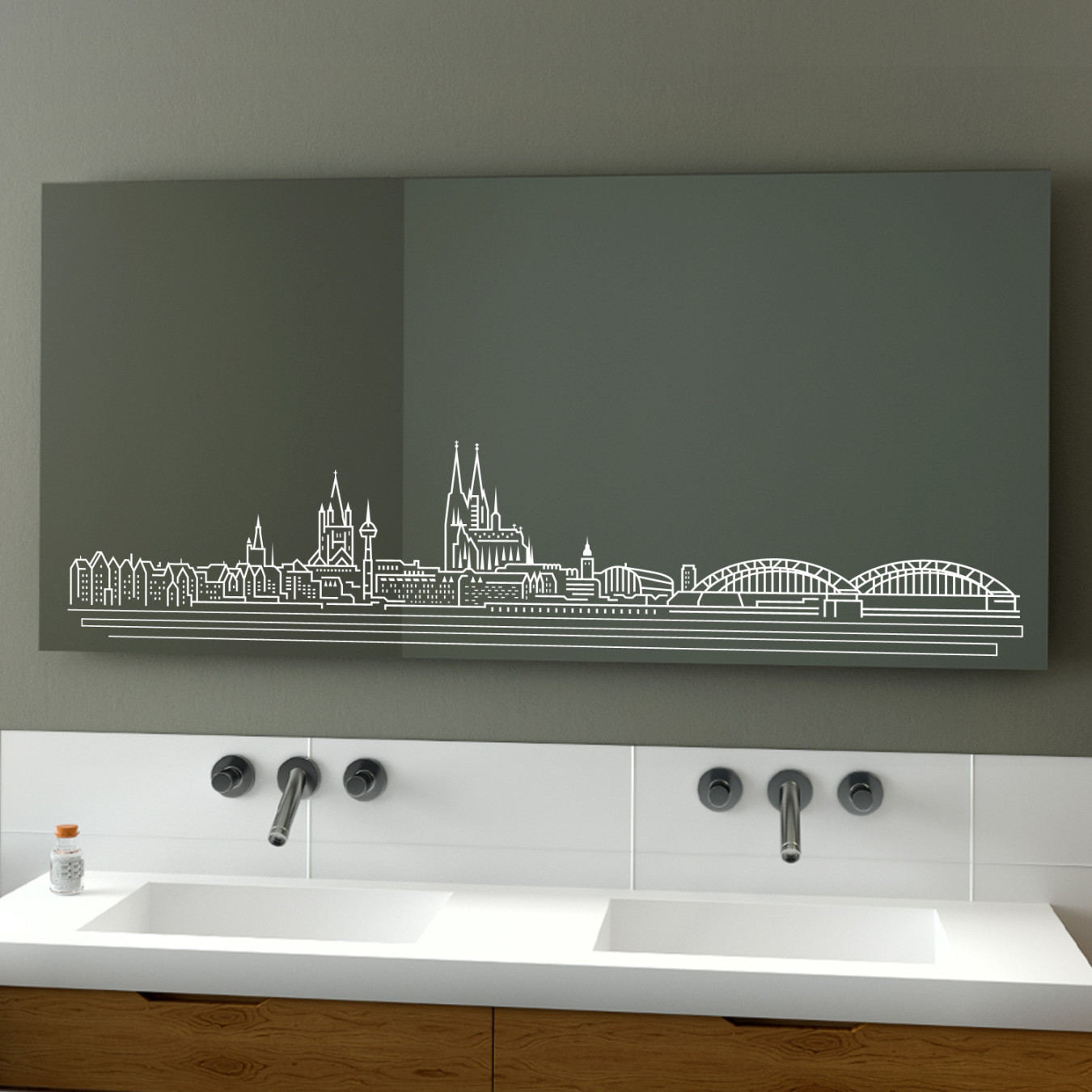 Badspiegel SKYKÖLN mit LED-Beleuchtung Glaswerk Badspiegel SKYKÖLN mit LED-Beleuchtung Glaswerk