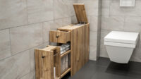 Badezimmerschrank Eiche
