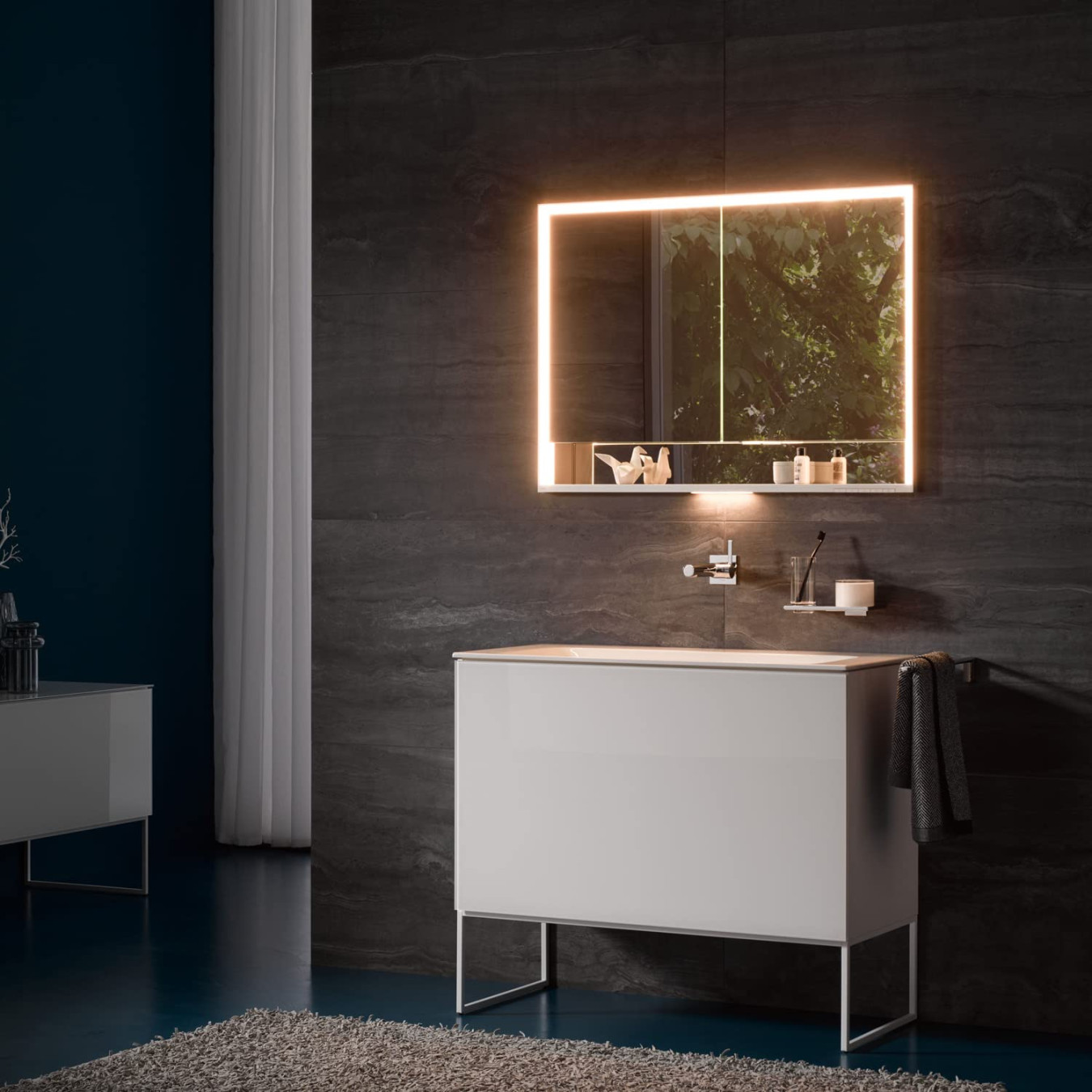 Keuco Spiegel-Schrank Unterputz Einbau, mit Variabler LED-Beleuchtung dimmbar, mit Aluminium-Korpus, mit Türen, x,x, cm Royal Lumos Keuco Spiegel-Schrank Unterputz Einbau, mit Variabler LED-Beleuchtung dimmbar, mit Aluminium-Korpus, mit Türen, x,x, cm Royal Lumos
