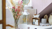 Badezimmer-Schick In Lila