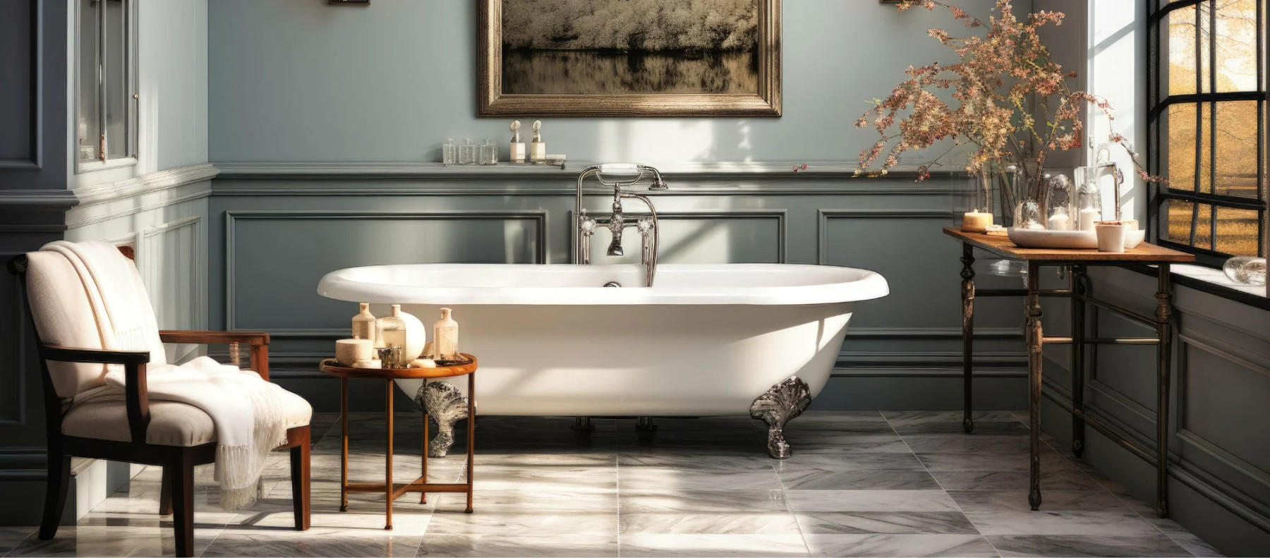 Retro-Badezimmer: So kreieren Sie moderne Nostalgie