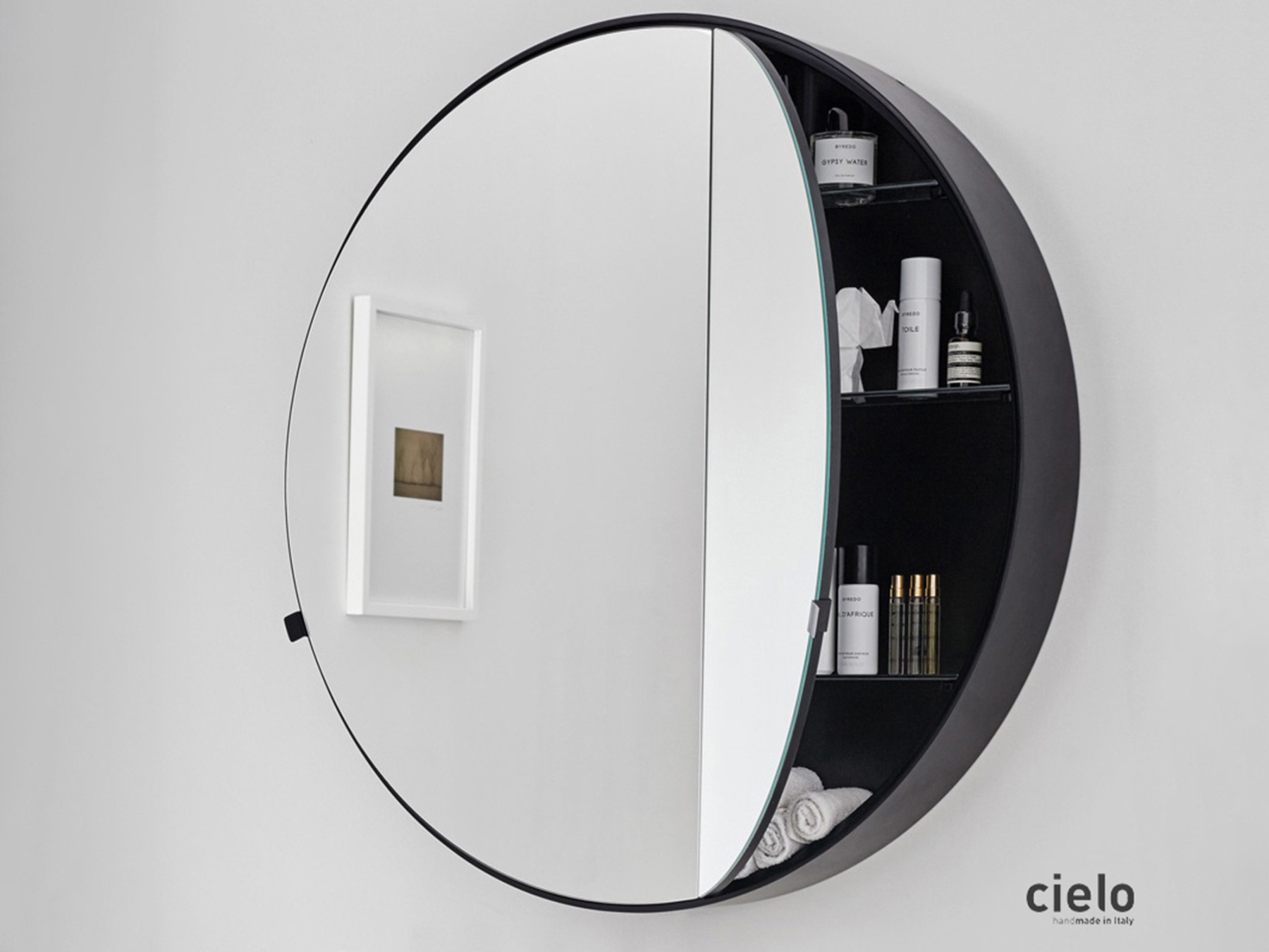 Round Box Spiegelschrank rund Cielo Round Box Spiegelschrank rund Cielo